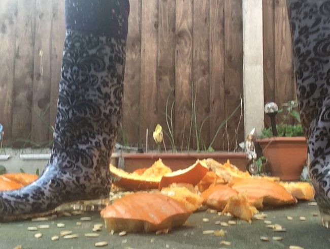 Arikajira Crush zerschmettert Kürbisse Wellie