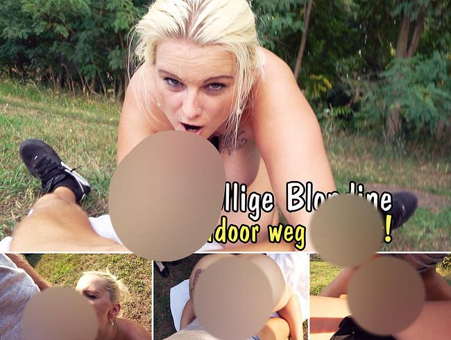 Mollige Blondine Outddor weg gefi**t