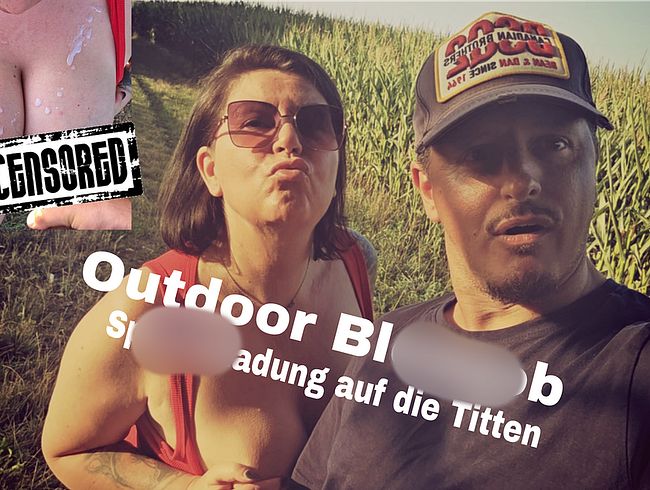 Outdoor bl*wjob mit Costas. sper*aladung auf meine ti*ten