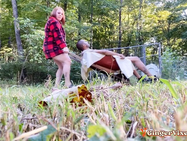 Life Like Man Doll Gets fu*ked By BBW in Forrest