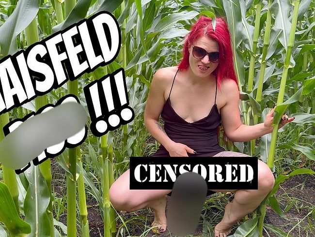 Kleid hoch, blanke fo**e – pi** direkt ins Maisfeld!
