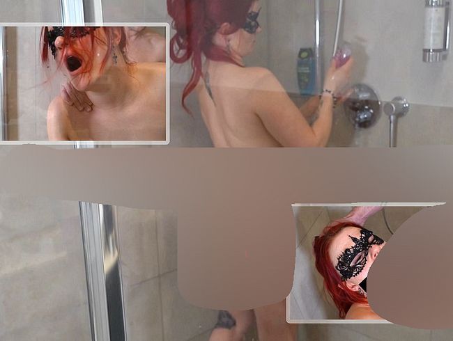 Überraschungs-fi** vom WG-Mitbewohner mit 21 cm – s*x unter der Dusche und alles ins Maul gespri**t!