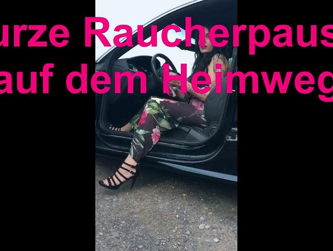 Raucherpause auf dem Heimweg!