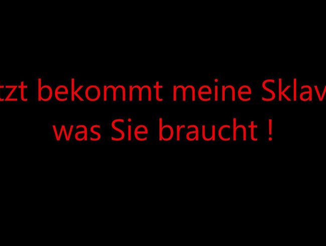 Meine TV-skla*in Marie bekommt was Sie braucht, nämlich einen blauen ars** !