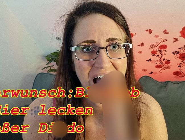 Userwunsch: bl*wjob & Eier lec*en + dil*o