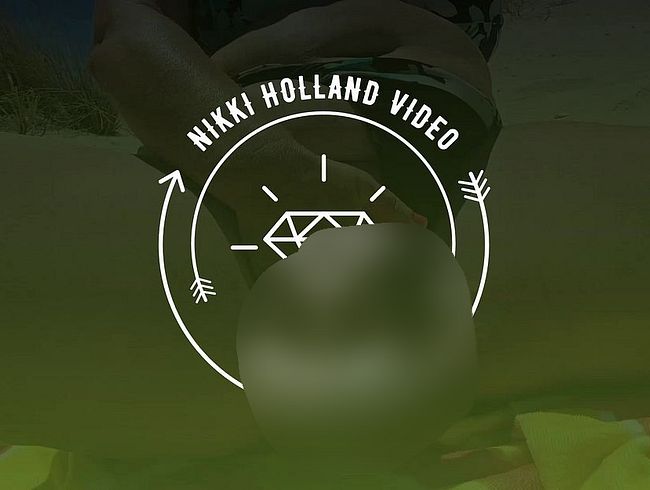 Heimliche Strandmasturbation