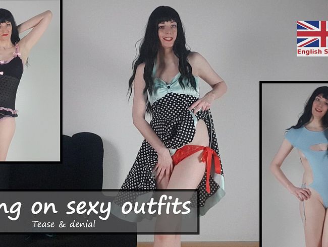 Anprobieren von s*xy Outfits von Pin up Daisy