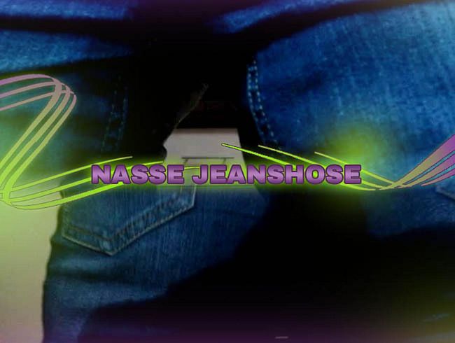 Nasse Jeanshose