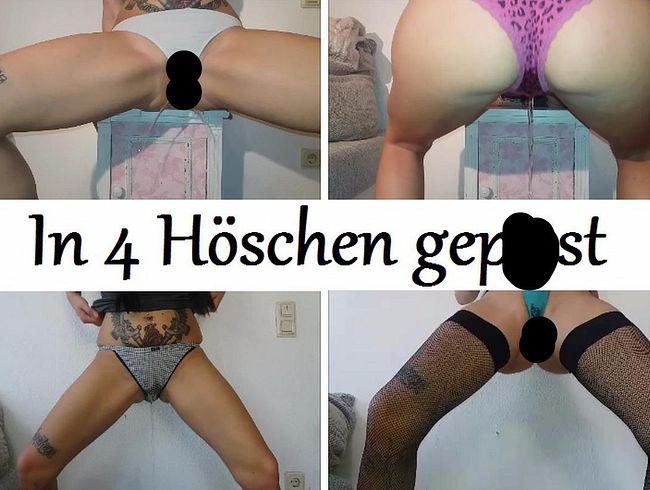 4 Höschen vollgepi**t
